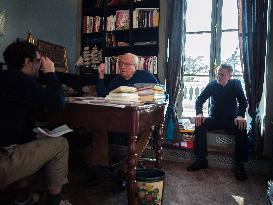 Jean-Marie Le Pen At his Home in Rueil-Malmaison