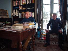 Jean-Marie Le Pen At his Home in Rueil-Malmaison