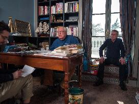 Jean-Marie Le Pen At his Home in Rueil-Malmaison