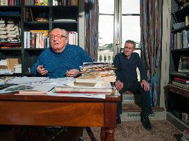 Jean-Marie Le Pen At his Home in Rueil-Malmaison