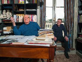 Jean-Marie Le Pen At his Home in Rueil-Malmaison