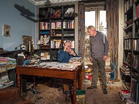 Jean-Marie Le Pen At his Home in Rueil-Malmaison