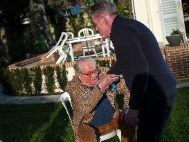 Jean-Marie Le Pen At his Home in Rueil-Malmaison