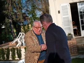 Jean-Marie Le Pen At his Home in Rueil-Malmaison