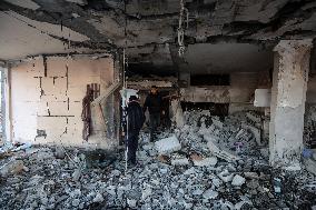 Israeli Bombardment Aftermath In Deir al-Balah - Gaza