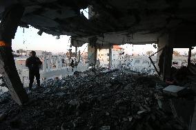 Israeli Bombardment Aftermath In Deir al-Balah - Gaza