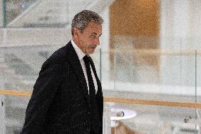 Nicolas Sarkozy’s trial for illegal campaign financing from Lybia - Paris