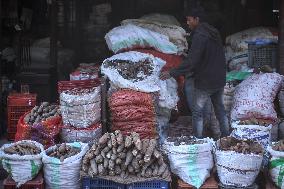 Yams For Maghe Sankranti Festival In Nepal.