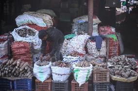 Yams For Maghe Sankranti Festival In Nepal.