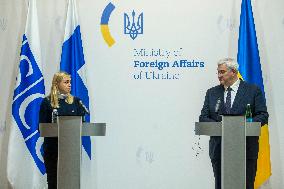 Finnish Foreign Minister And The  OSCE Chair For 2025 Elina Valtonen Visits Kyiv