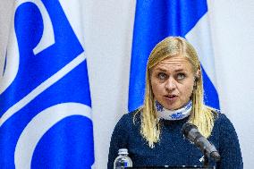 Finnish Foreign Minister And The  OSCE Chair For 2025 Elina Valtonen Visits Kyiv