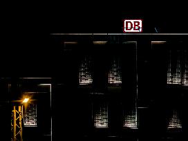 Deutsche Bahn Building At Night