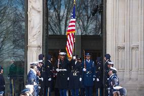 Military Conducts Dress Rehearsal For Former President Jimmy Carter Funeral