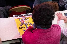 The PCF Pays Tribute To The Victims Of Charlie Hebdo In 2015