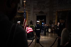 President Jimmy Carter lies in state in the Capitol rotunda