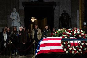 President Jimmy Carter lies in state in the Capitol rotunda