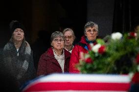 President Jimmy Carter lies in state in the Capitol rotunda