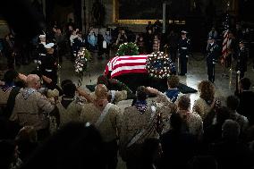 President Jimmy Carter lies in state in the Capitol rotunda