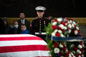 President Jimmy Carter lies in state in the Capitol rotunda