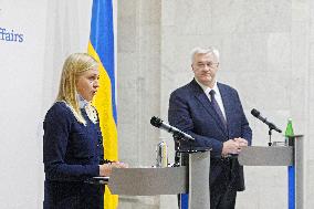 Press conference of Foreign Ministers of Ukraine and Finland