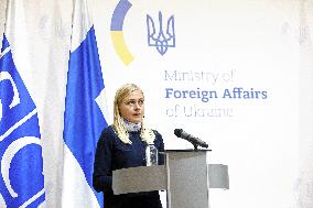 Press conference of Foreign Ministers of Ukraine and Finland