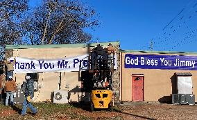 Plains, Georgia Prepares For Burial Of Former President Jimmy Carter