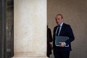 Council Of Ministers Of The French Government At The Elysée Palace, In Paris