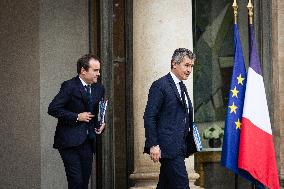 Council Of Ministers Of The French Government At The Elysée Palace, In Paris