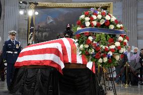 DC: Former President Jimmy Carter hold a Lie in State Ceremony