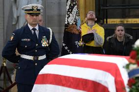 DC: Former President Jimmy Carter hold a Lie in State Ceremony