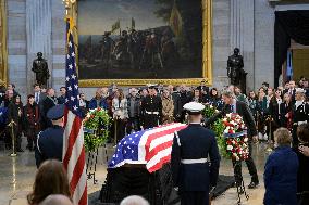 DC: Former President Jimmy Carter hold a Lie in State Ceremony