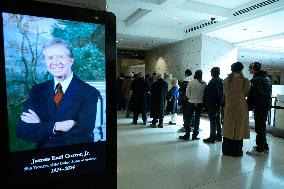 DC: Former President Jimmy Carter hold a Lie in State Ceremony