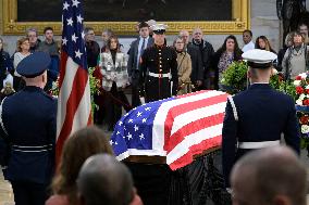 DC: Former President Jimmy Carter hold a Lie in State Ceremony