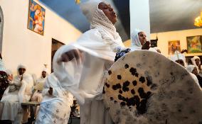 The Christmas Of The Ethiopians In Athens