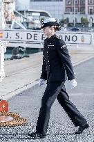 Crown Princess Leonor Arrives To Cadiz