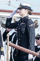 Crown Princess Leonor Arrives To Cadiz