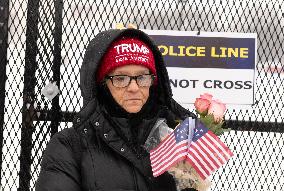 Members Of The 'J6th Community' Gather Outside US Capitol