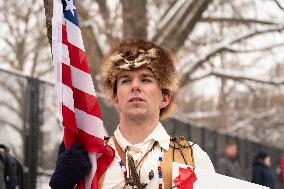 Members Of The 'J6th Community' Gather Outside US Capitol