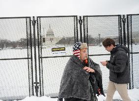 Members Of The 'J6th Community' Gather Outside US Capitol