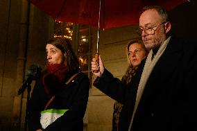 Sophie Binet After Talks With French Prime Minister - Paris