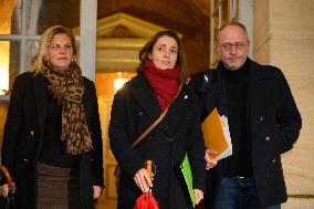 Sophie Binet After Talks With French Prime Minister - Paris