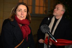 Sophie Binet After Talks With French Prime Minister - Paris