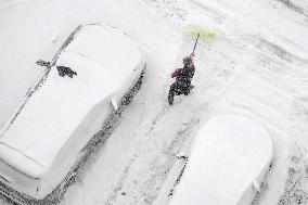 Heavy Snow Hit Yantai