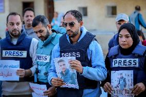 Protest Against the Killing of Journalists - Gaza