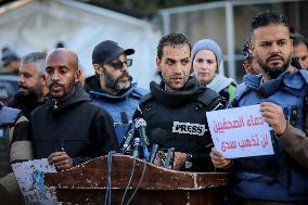 Protest Against the Killing of Journalists - Gaza