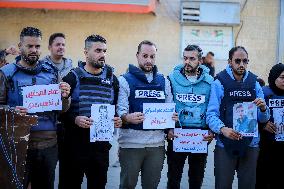 Protest Against the Killing of Journalists - Gaza