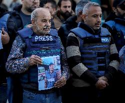 Protest Against the Killing of Journalists - Gaza