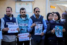 Protest Against the Killing of Journalists - Gaza