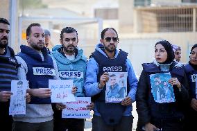 Protest Against the Killing of Journalists - Gaza