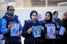 Protest Against the Killing of Journalists - Gaza